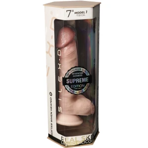 SILEXD - PÃNIS REALÃSTICO DE SILICONE TERMORATIVO PREMIUM 17,8 CM